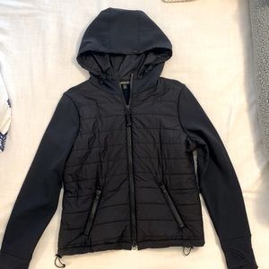 Athleta Cozier Insulated Black Hoodie
